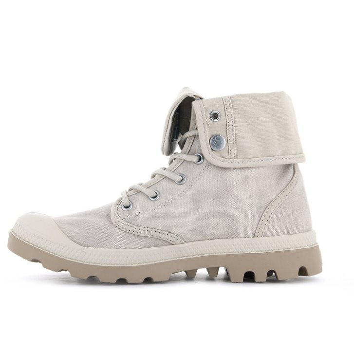 Palladium Pampa Baggy WAX Women's Boots Light Grey | UK O967-NFU